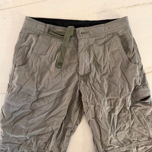 Prana Stretch Pants Mens Small (31X30) Green Belted Cargo